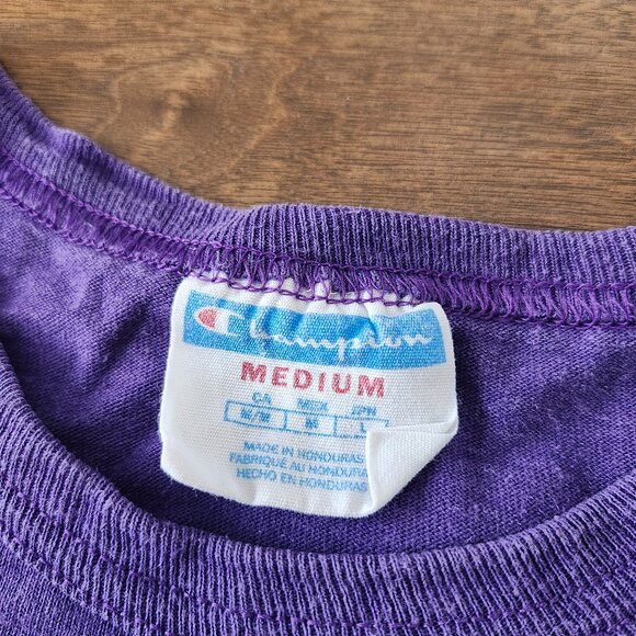 Champion Men's Vibrant Purple Short Sleeve Tee - Picture 3 of 4